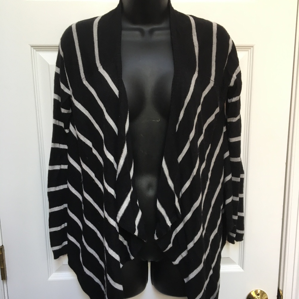 F21 Striped Cardigan